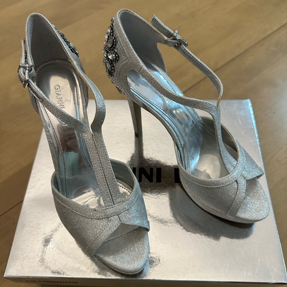 Silver Pumps